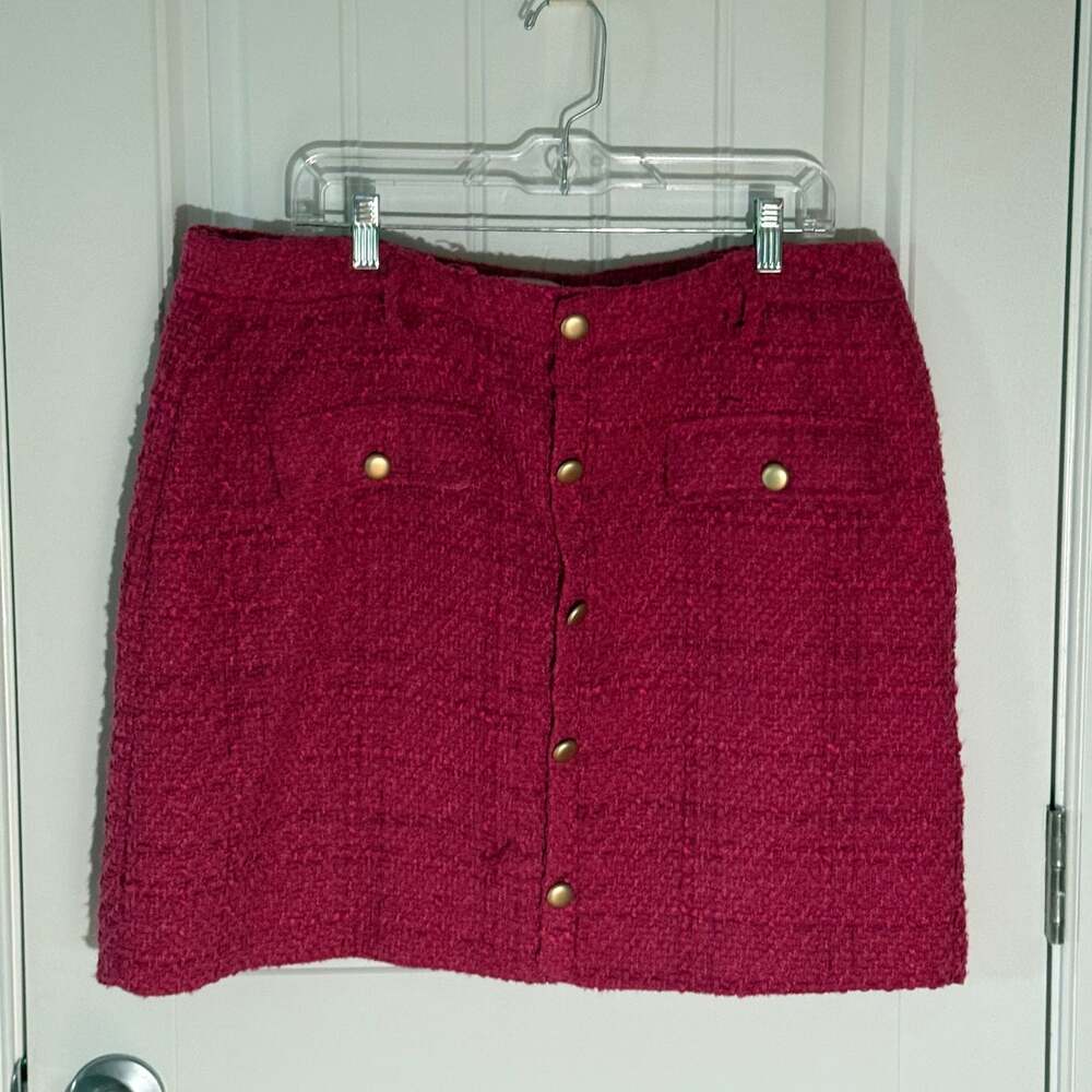 Nine West Pink Tweed Skirt